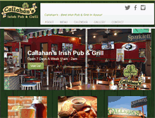Tablet Screenshot of callahansirishpub.com
